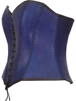 Ledermieder Vollbrust Blau Ledermieder Vollbrust Blau